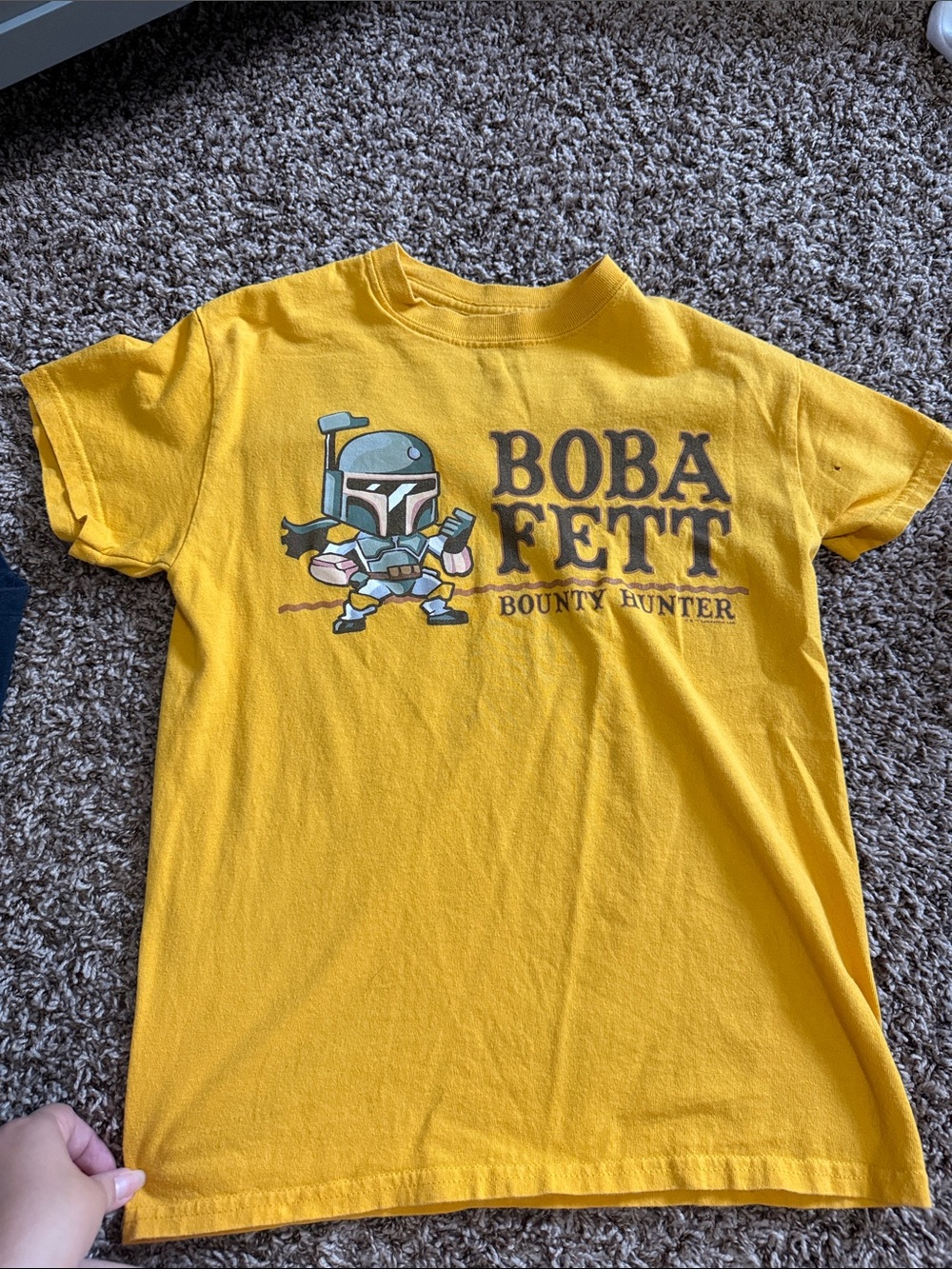 Old Navy Yellow Boba Fett Graphic Tee